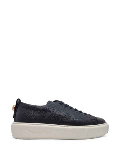 Henderson Baracco grained-leather platform sneakers