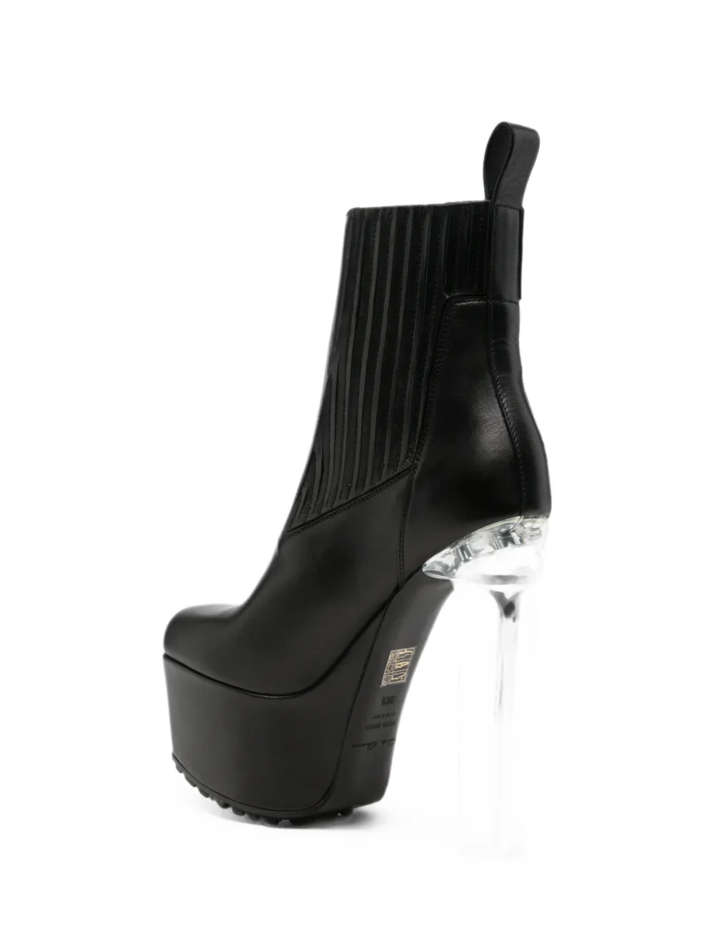 Rick Owens Kiss platform ankle boots Zwart