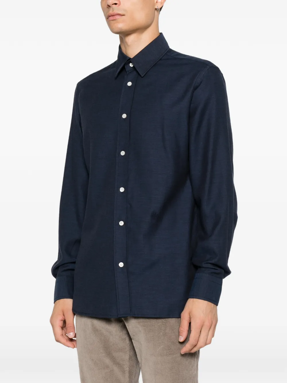 Jacob Cohën Regular-fit overhemd met lange mouwen Blauw