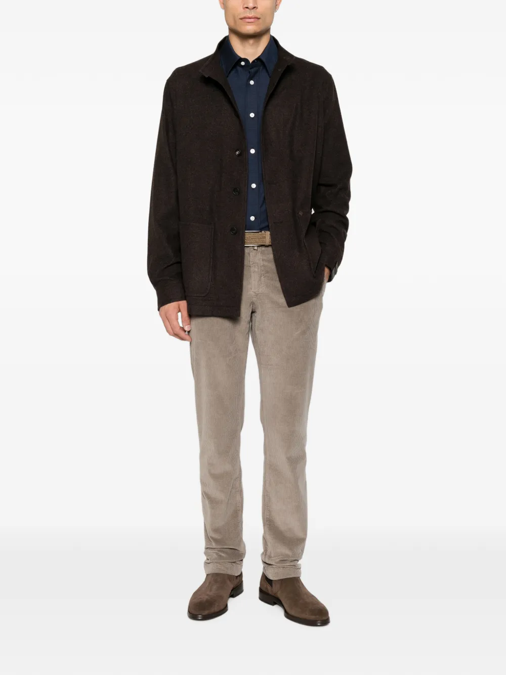 Jacob Cohën Regular-fit overhemd met lange mouwen Blauw