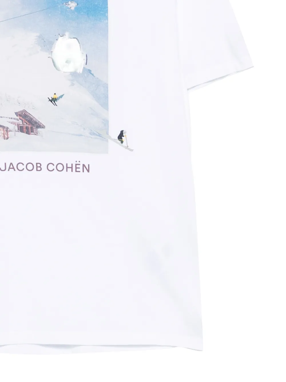 Jacob Cohën T-shirt met grafische print Wit