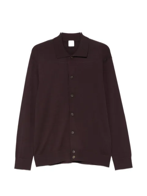Eleventy fine-knit button-down shirt
