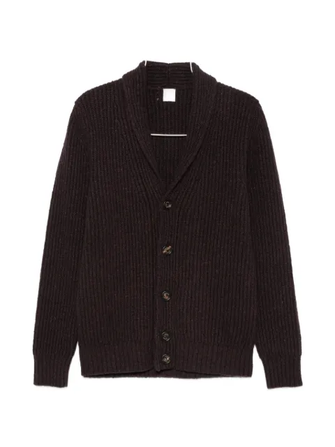 Eleventy ribbed-knit shawl-collar cardigan
