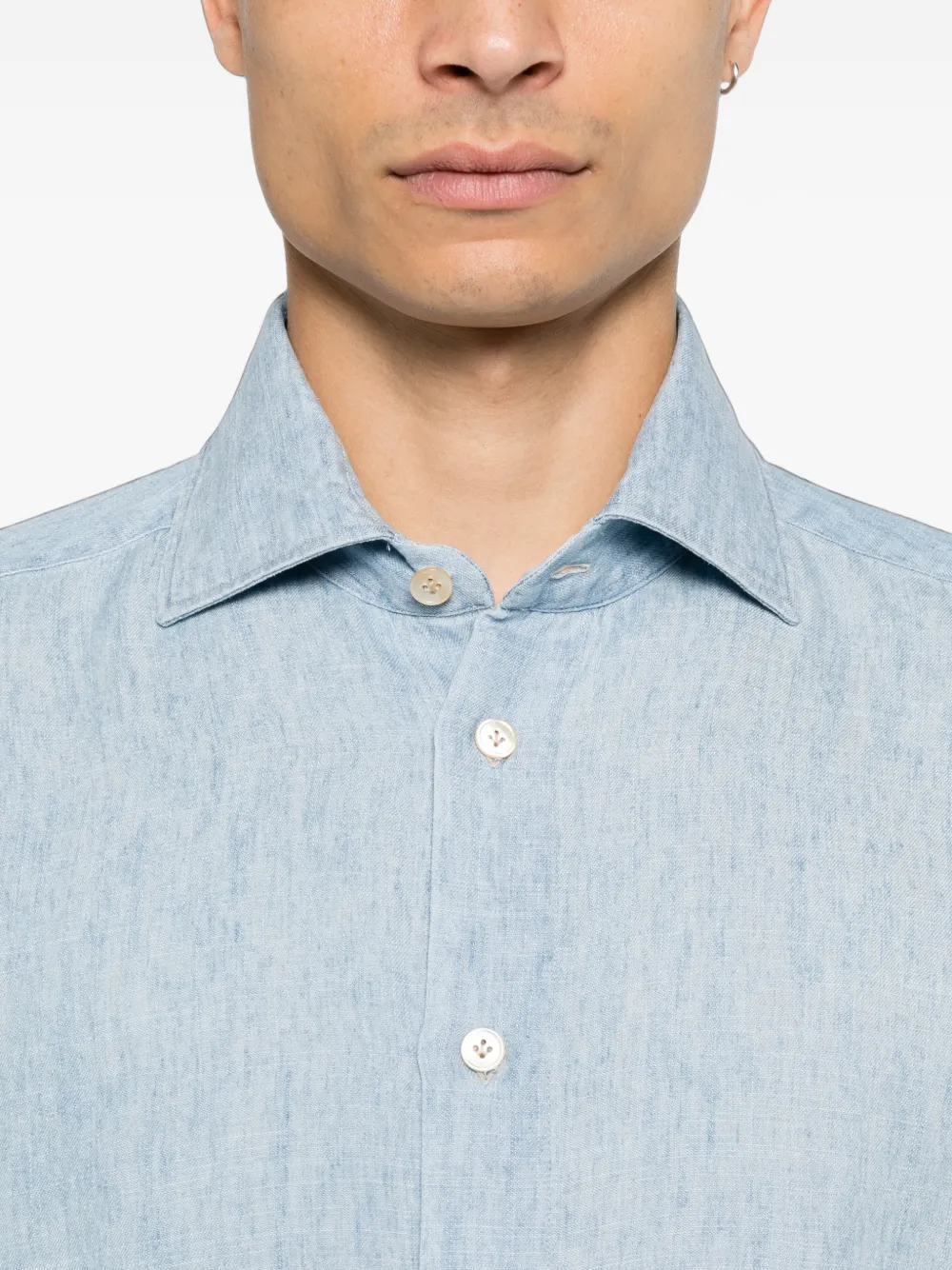 Eleventy Dandy overhemd Blauw