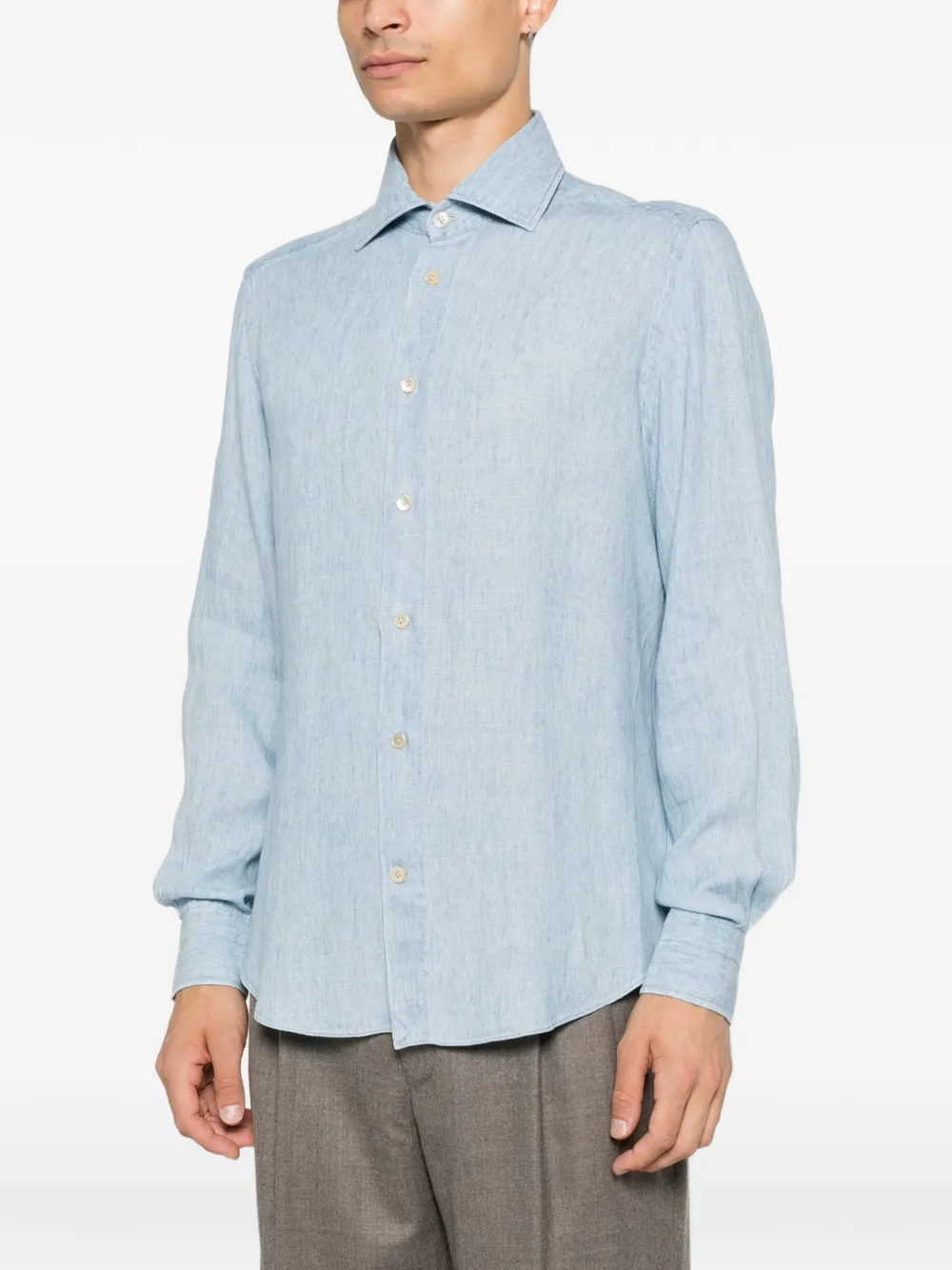 Eleventy Dandy overhemd Blauw
