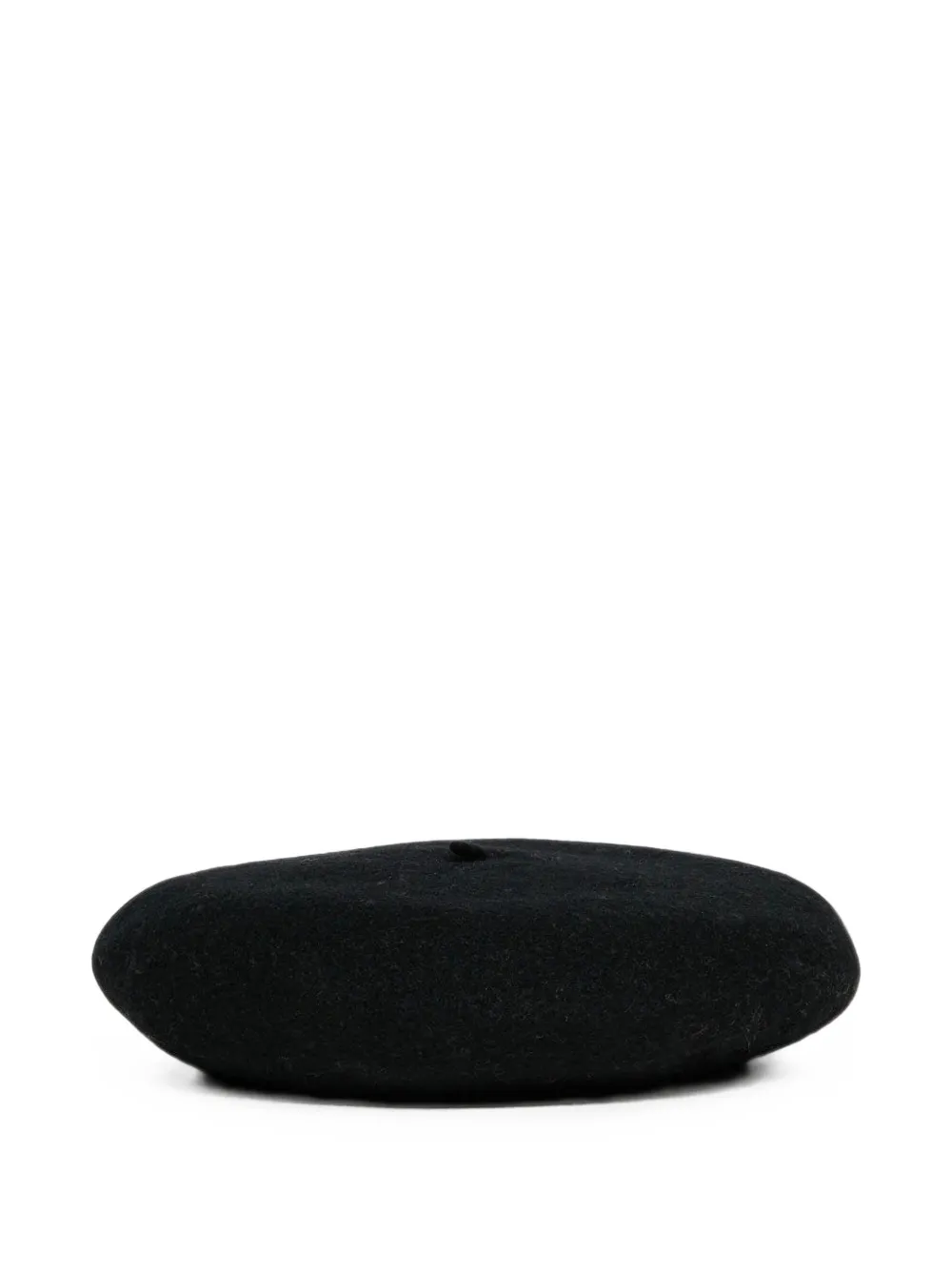 Marni Kids embroidered-logo wool beret - Black