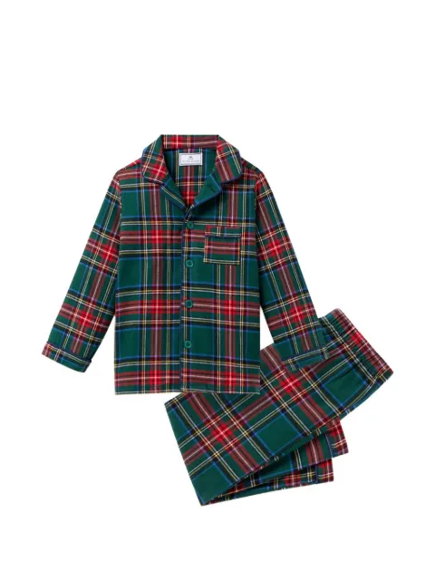 Petite Plume brushed twill Kensington Tartan pajamas (set of two)