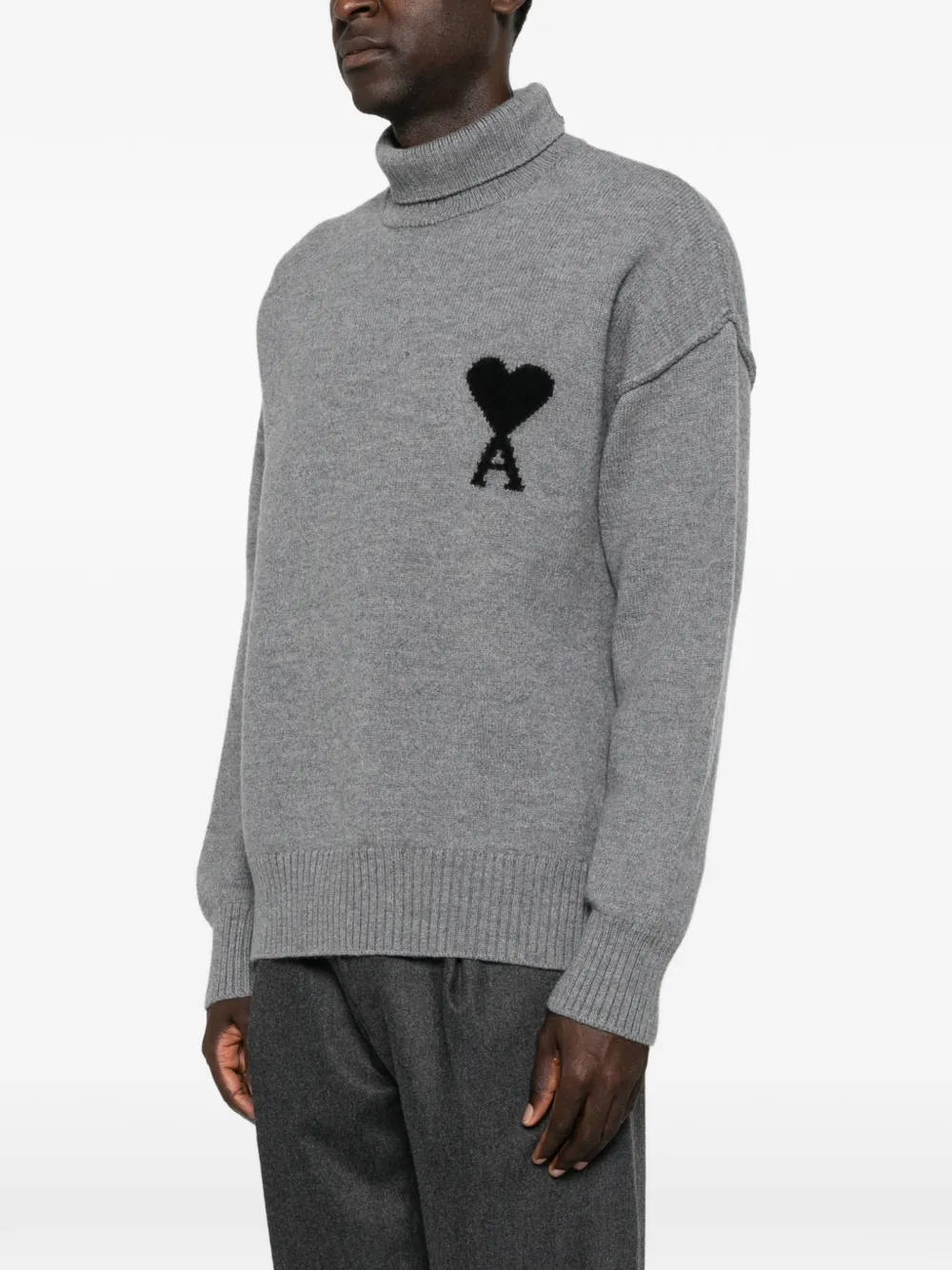 AMI Paris Ami de Coeur coltrui Grijs
