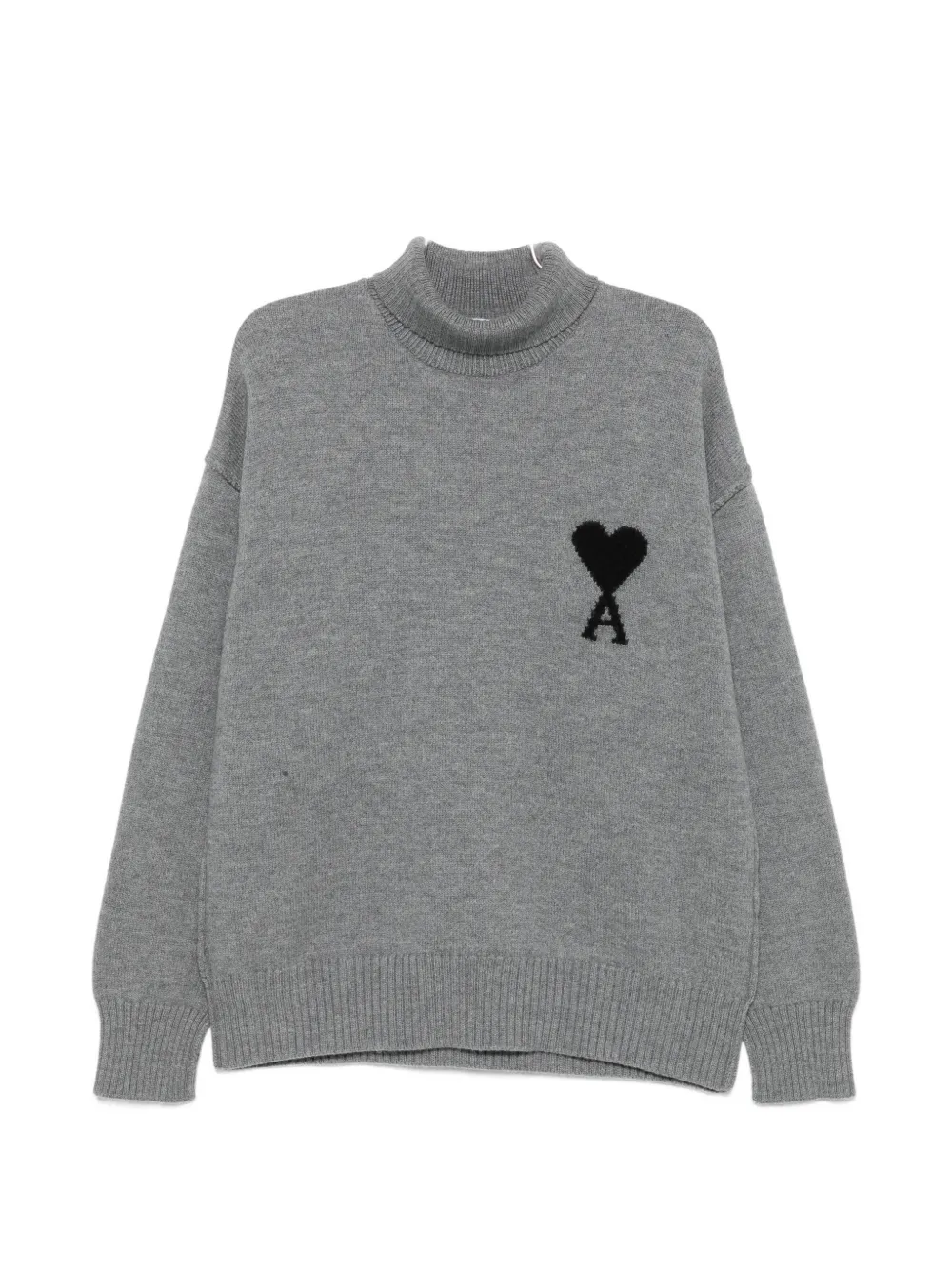 AMI Paris Ami de Coeur roll-neck sweater - Grau