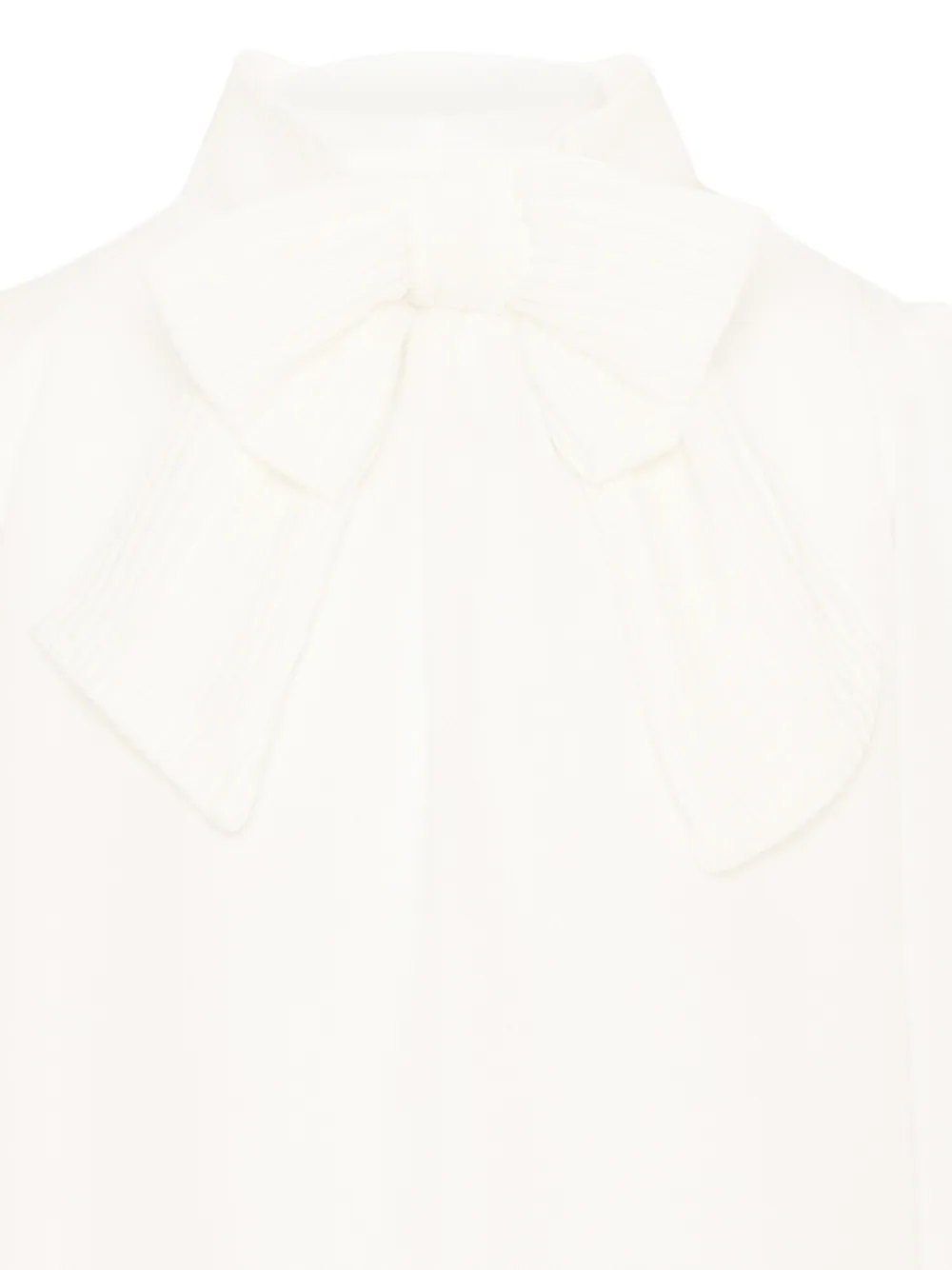 Patachou bow-detail long-sleeve blouse Wit