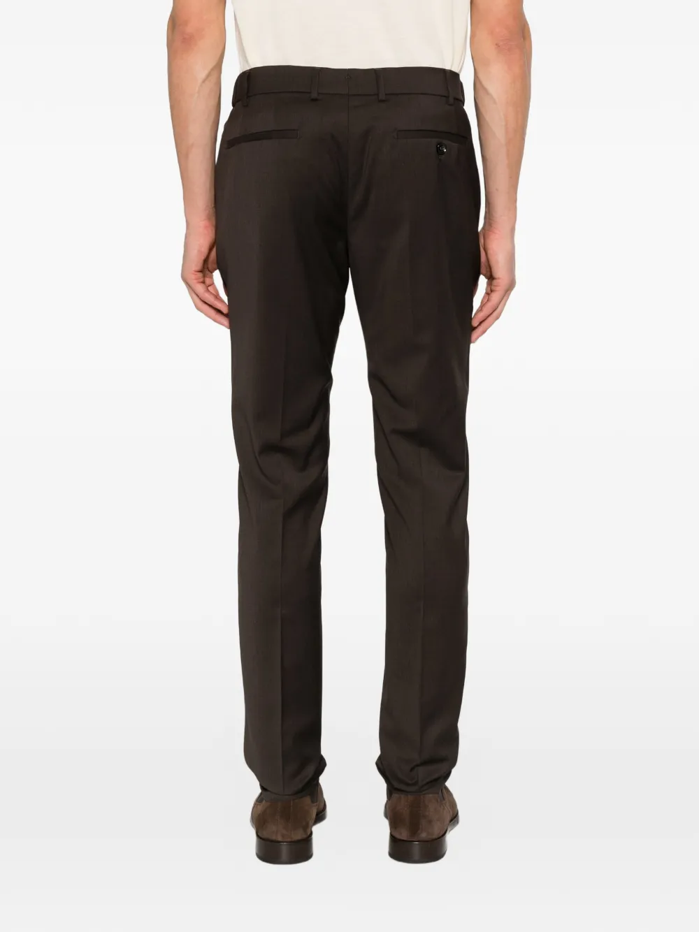 Berwich Geplooide pantalon Bruin