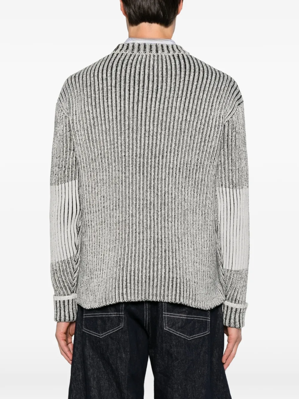 Rains Sapa ribbed-knit sweater Wit