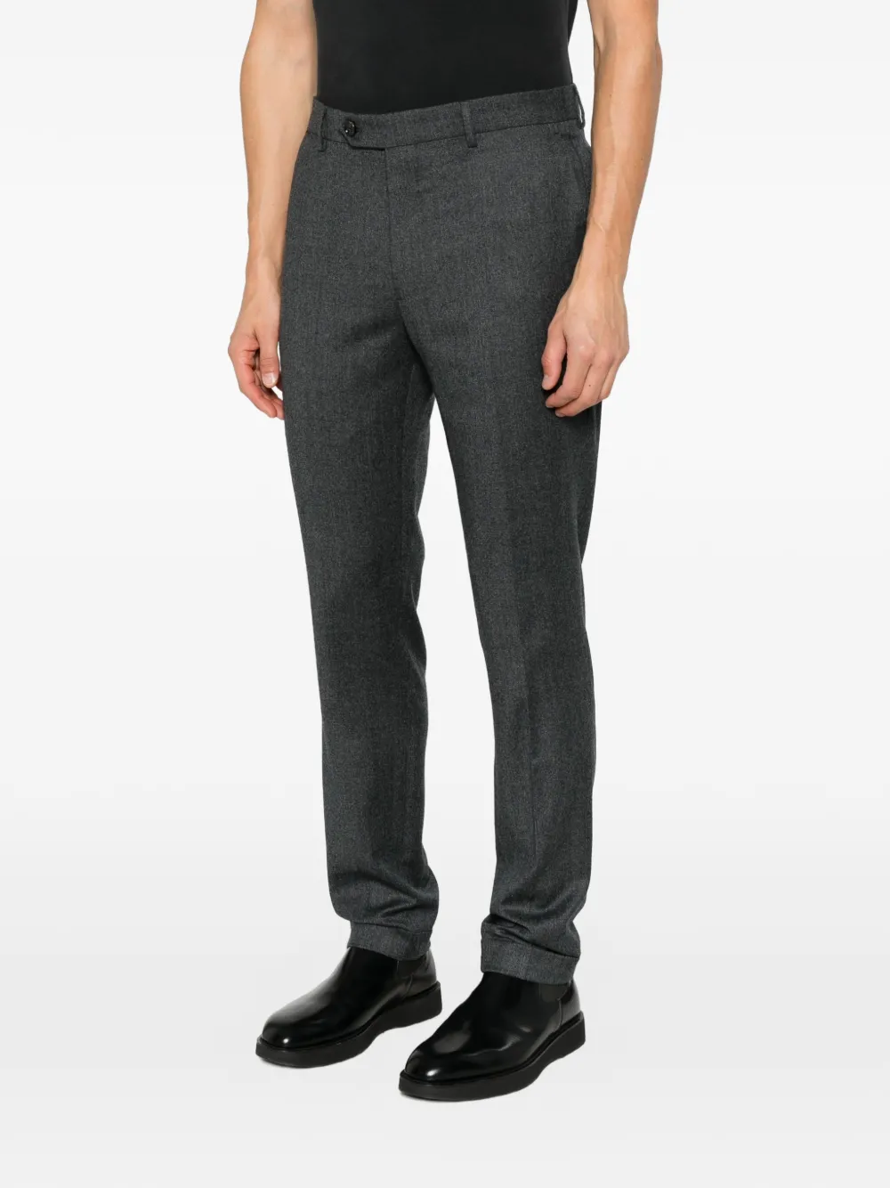 Berwich Geplooide pantalon Grijs
