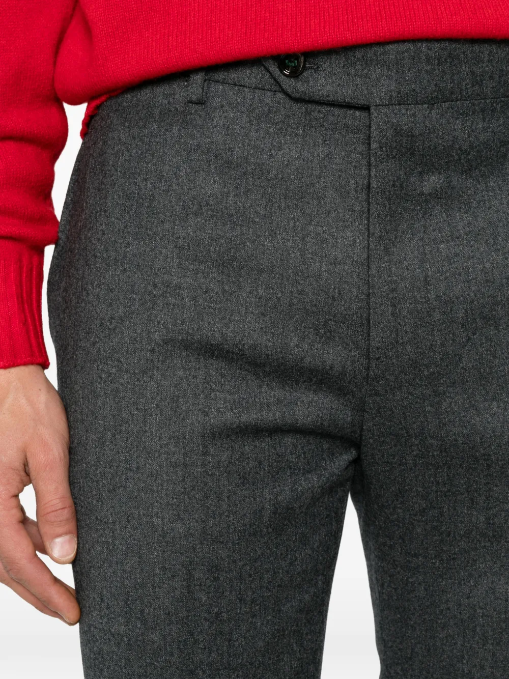 Berwich Geplooide pantalon Grijs