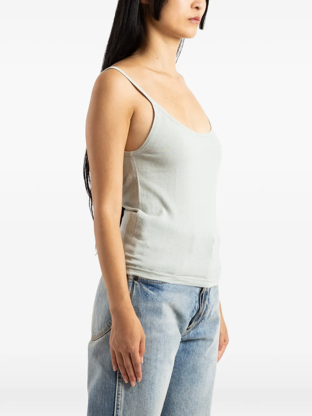 extreme cashmere Britney top Grijs