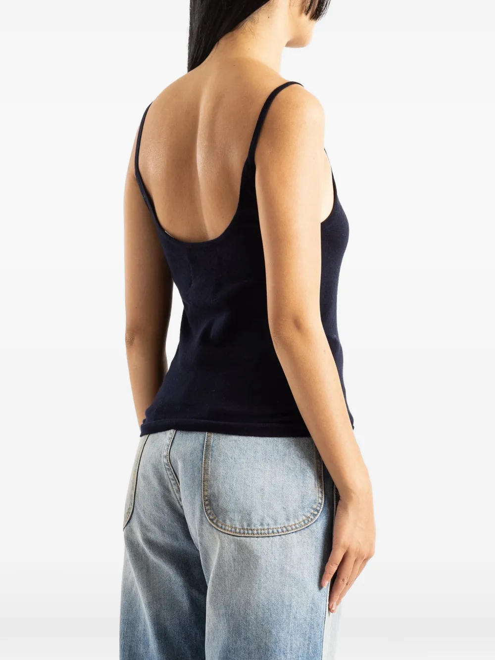 extreme cashmere N°471 Britney tanktop Blauw