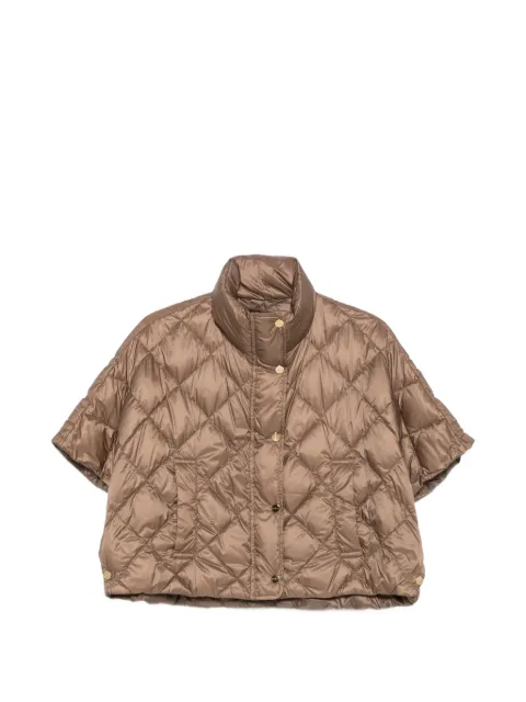 Max Mara quilted short-sleeve jacket