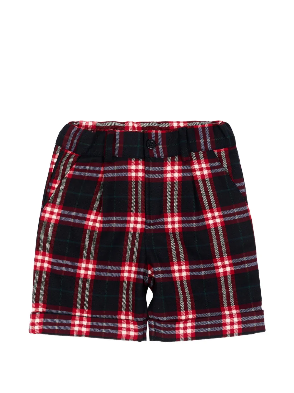 Patachou tartan-check smart shorts - Blau