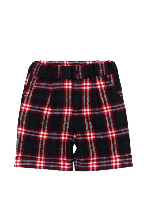 Patachou tartan-check smart shorts