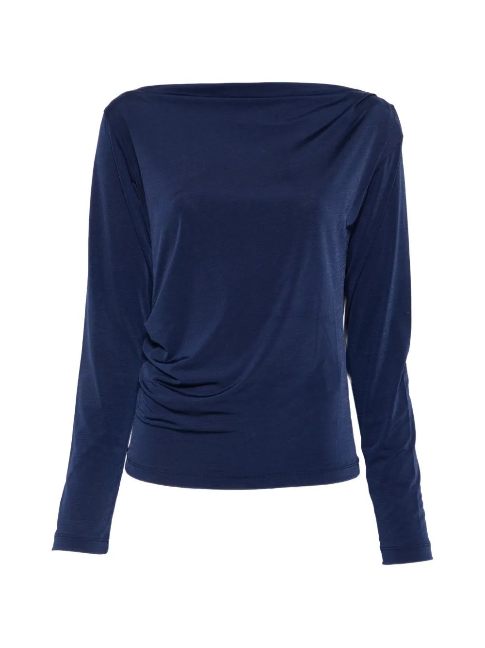 HOMAGE long-sleeve ruched top