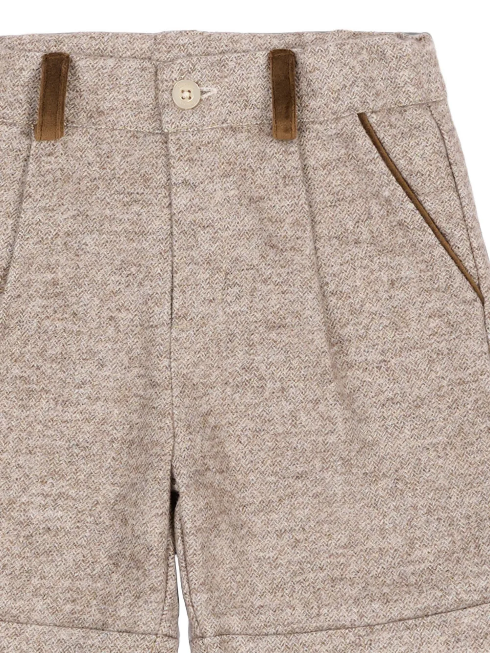 Patachou Geplooide shorts Beige