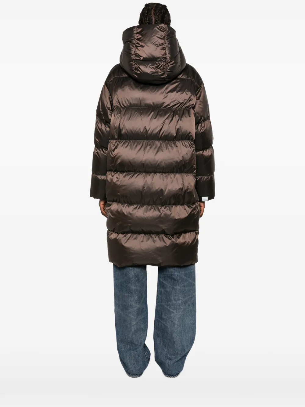 Max Mara Gevoerd jack met capuchon Bruin