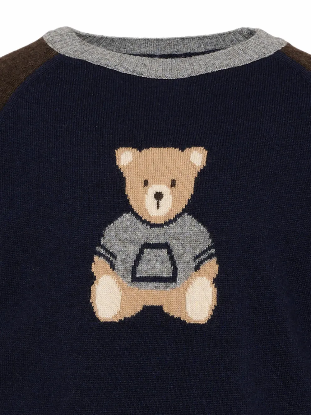 Patachou Trui met teddybeer-intarsia Blauw