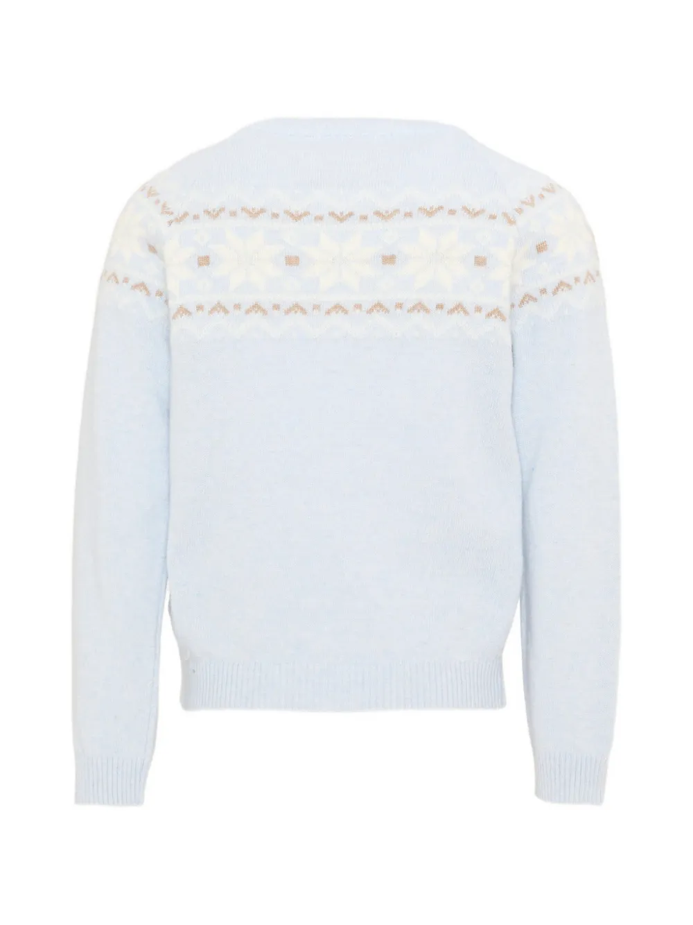 Patachou Fair Isle trui met ronde hals Blauw
