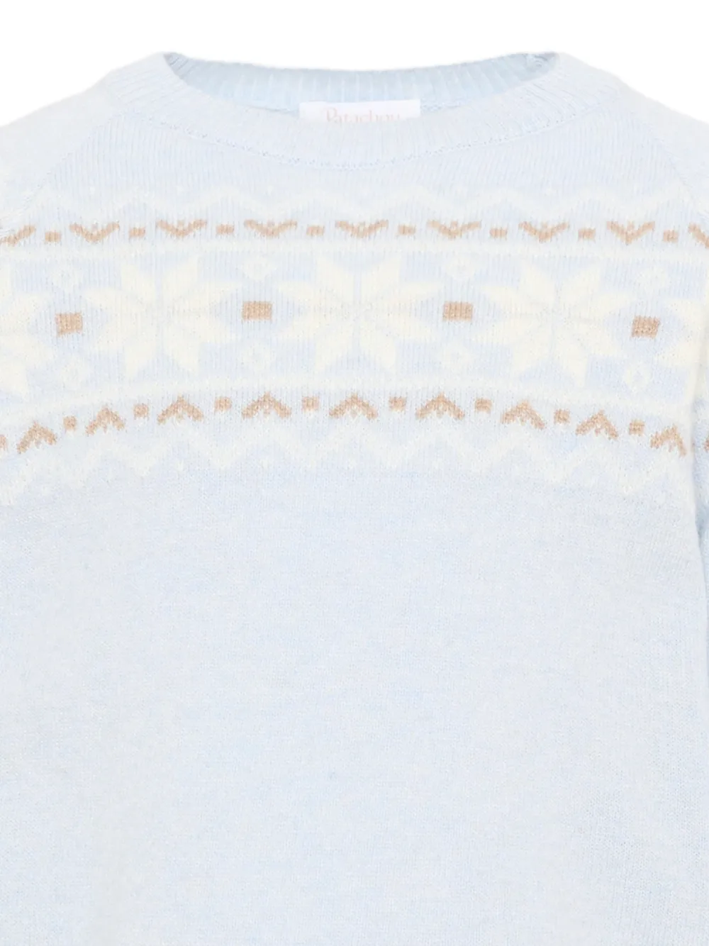 Patachou Fair Isle trui met ronde hals Blauw