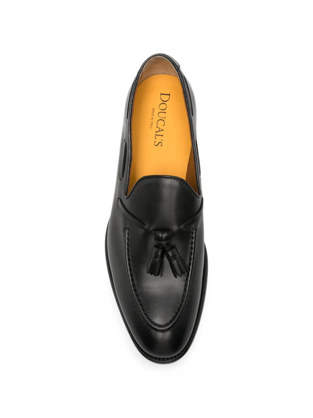 Doucal's tassel leather loafers Zwart