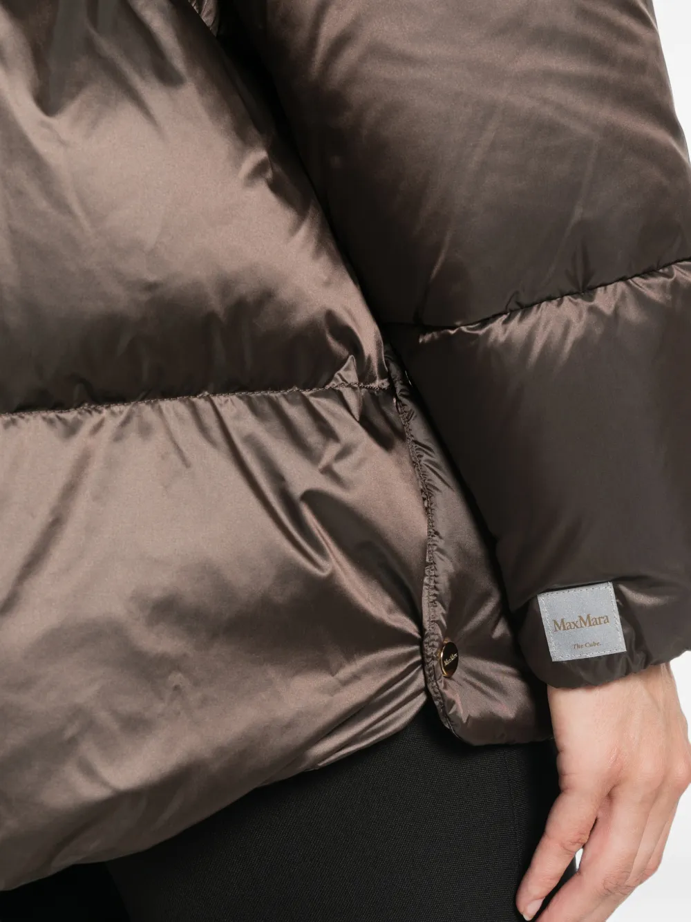Max Mara Mtnerine gewatteerde jas Bruin