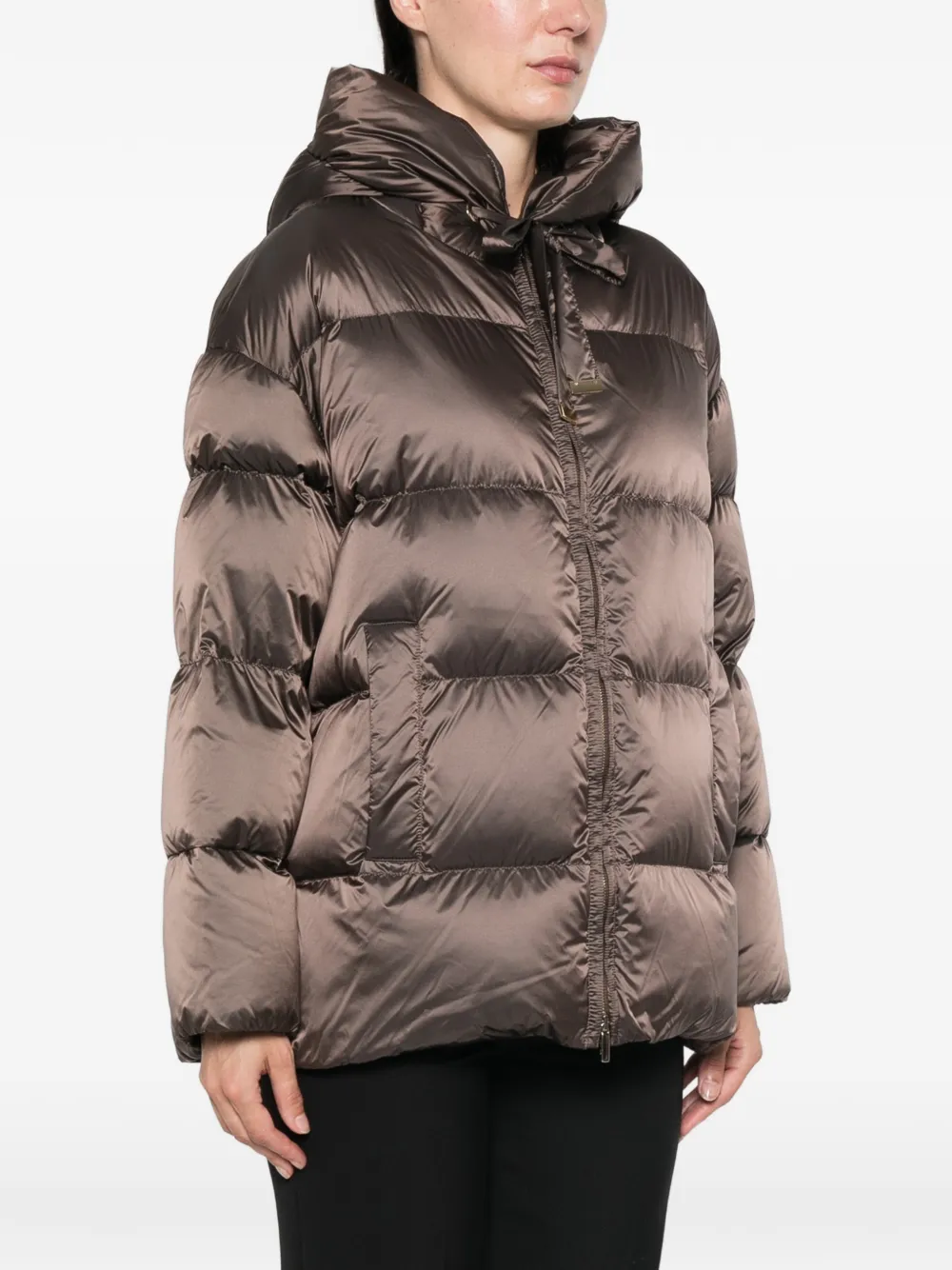 Max Mara Mtnerine gewatteerde jas Bruin