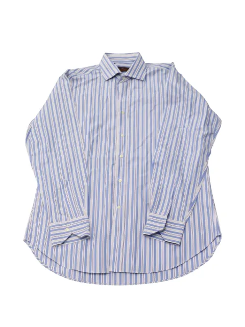Etro Vintage camisa con botones y rayas estampadas