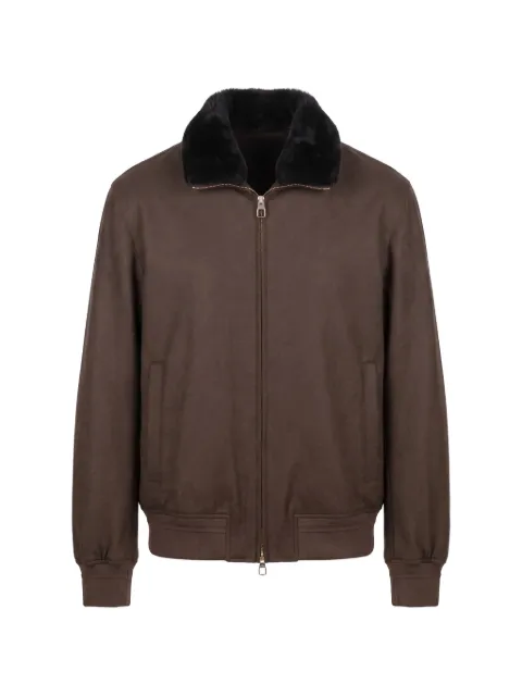 Montecore faux-fur collar bomber jacket