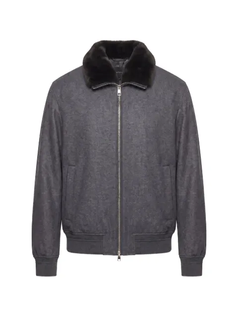 Montecore faux-fur collar bomber jacket