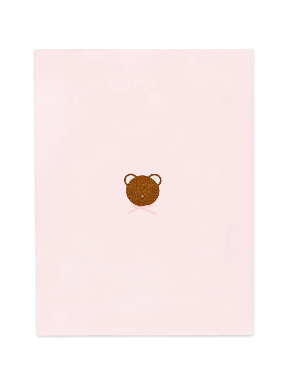 Le Boo Beebè Coperta con applicazione orsetto - Rosa