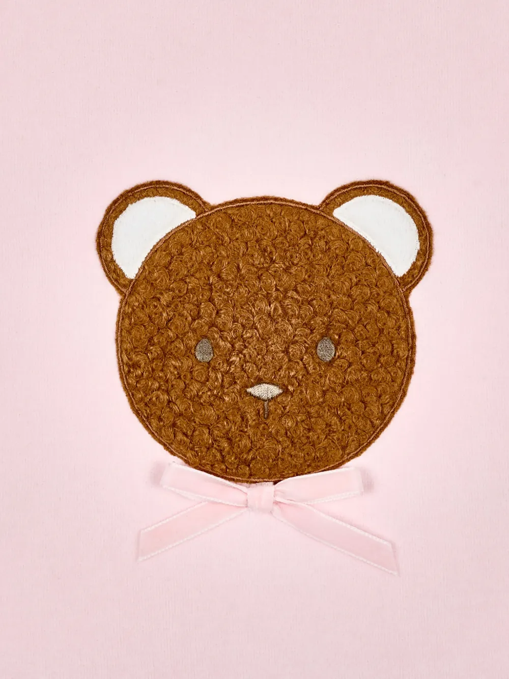 Le Boo Beebè Deken met teddybeer-patch Roze