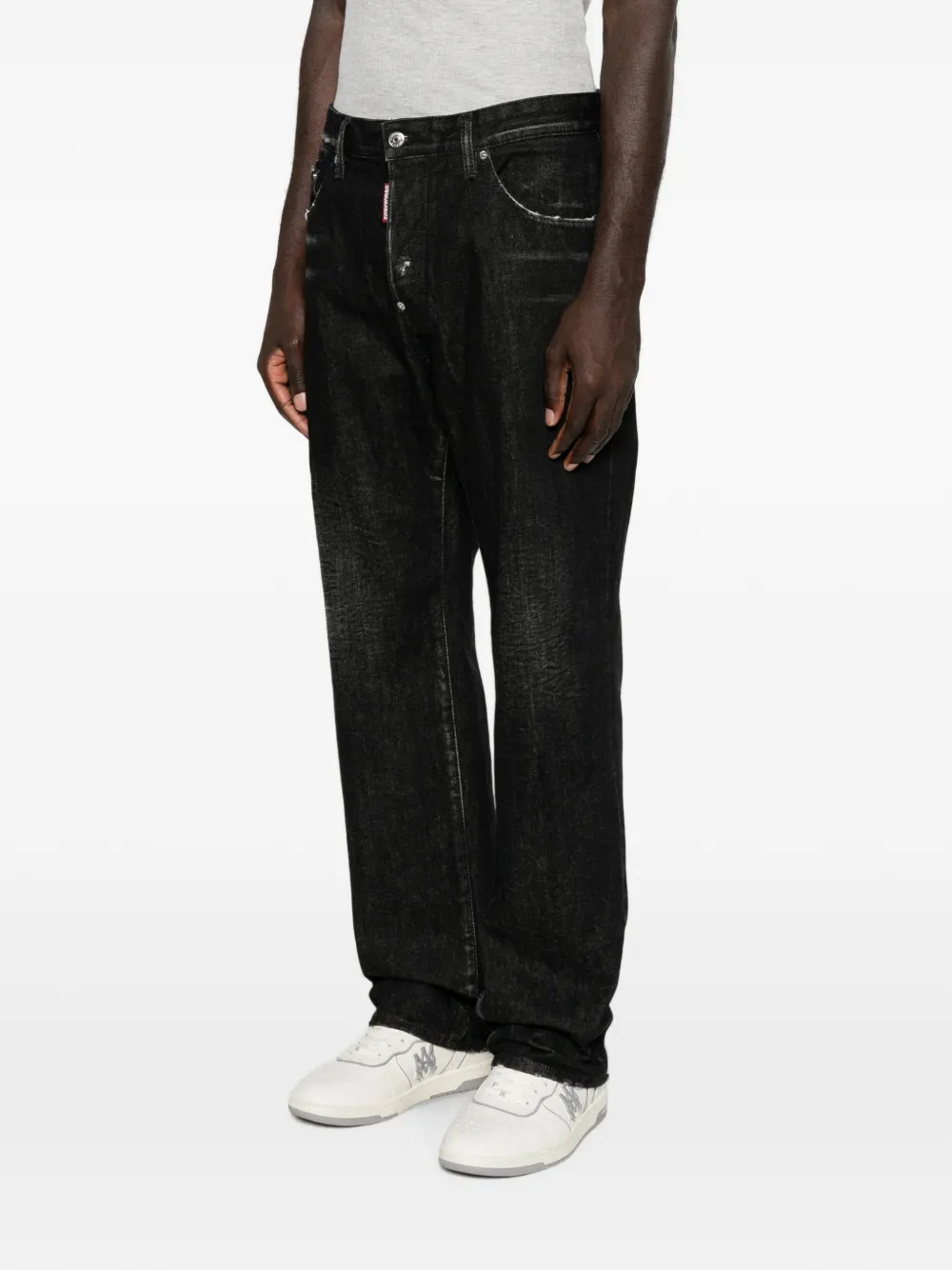 DSQUARED2 Jeans met logopatch Zwart