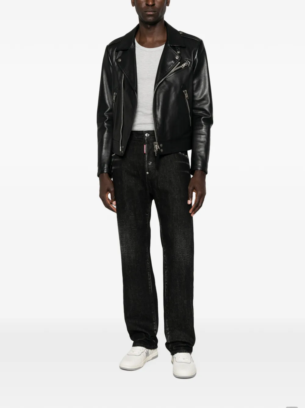 DSQUARED2 Jeans met logopatch Zwart