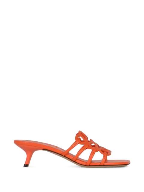 LOEWE Sandali Petal Anagram con suola piatta