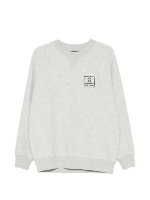 Barbour logo-print raglan-sleeve sweater