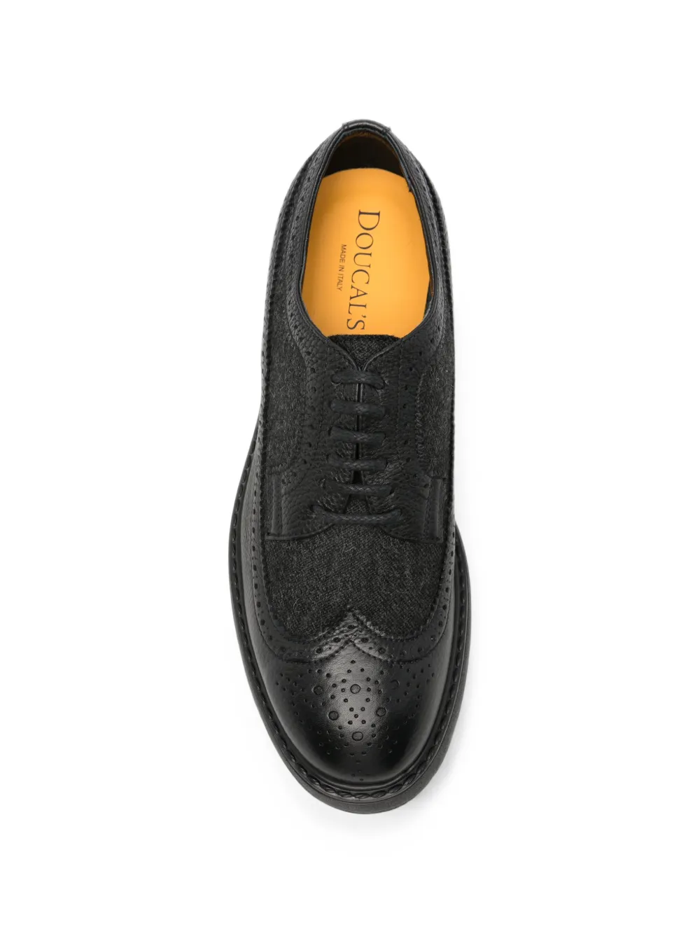 Doucal's Ramon brogue Derby shoes Zwart