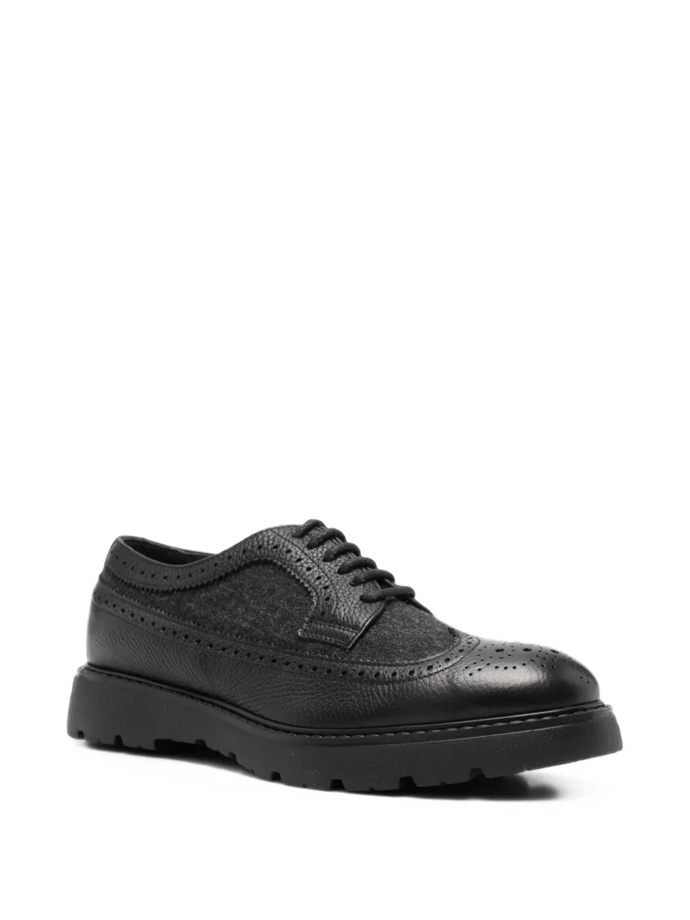Doucal's Ramon brogue Derby shoes Zwart
