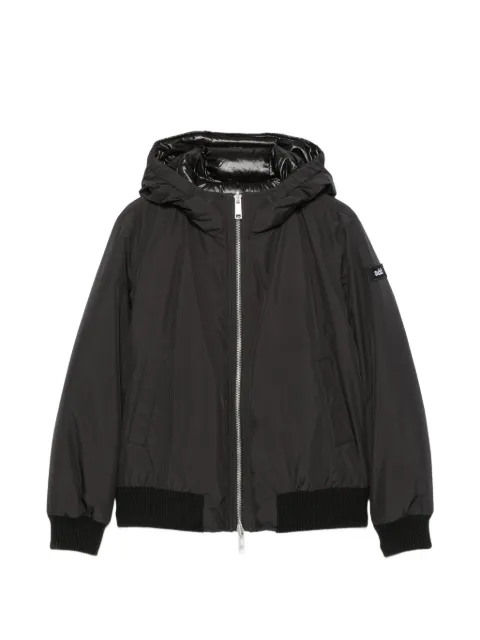 Add Kids logo-patch hooded jacket