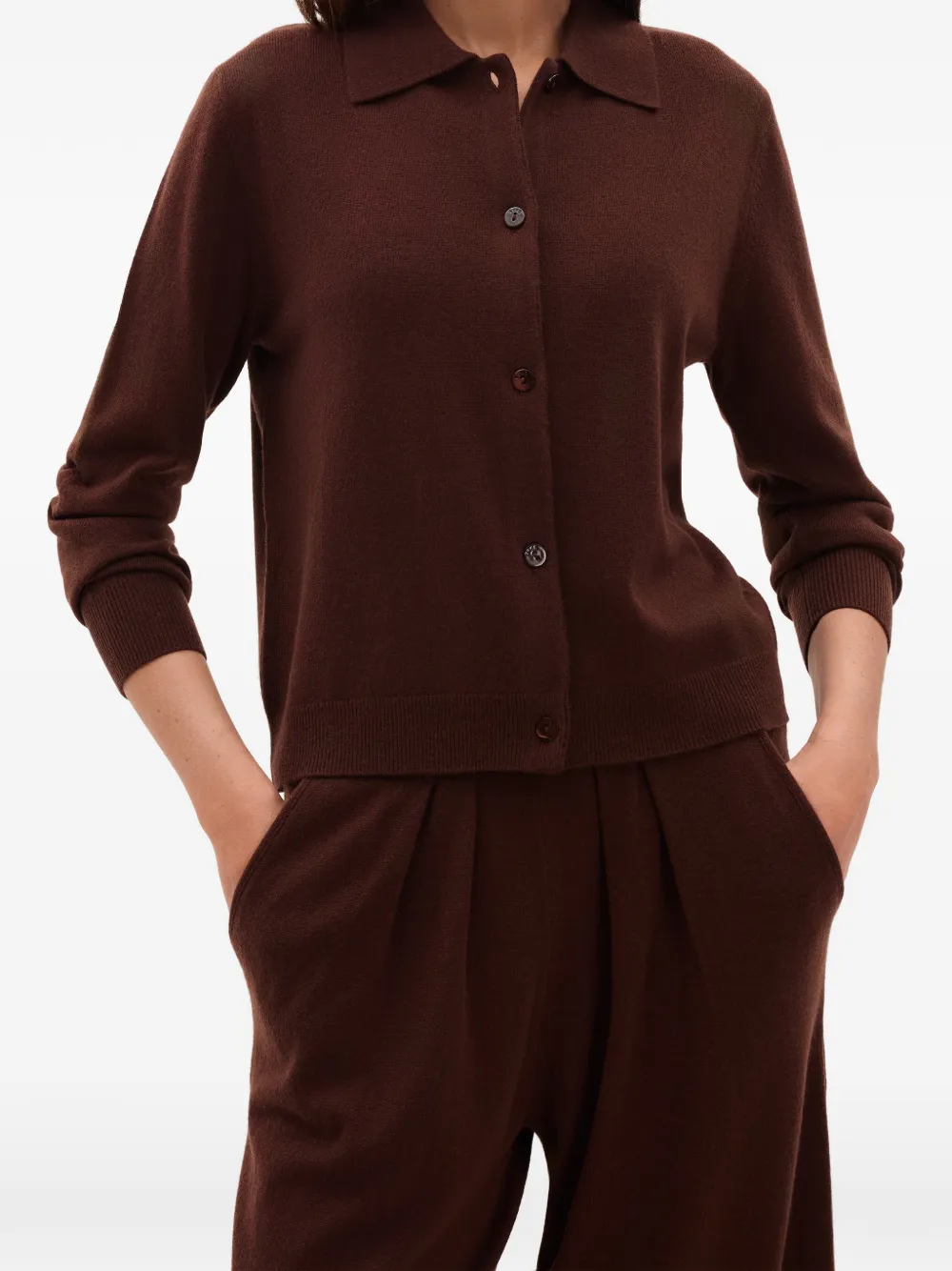 ERES Photocall Cardigan in Brown, view 4