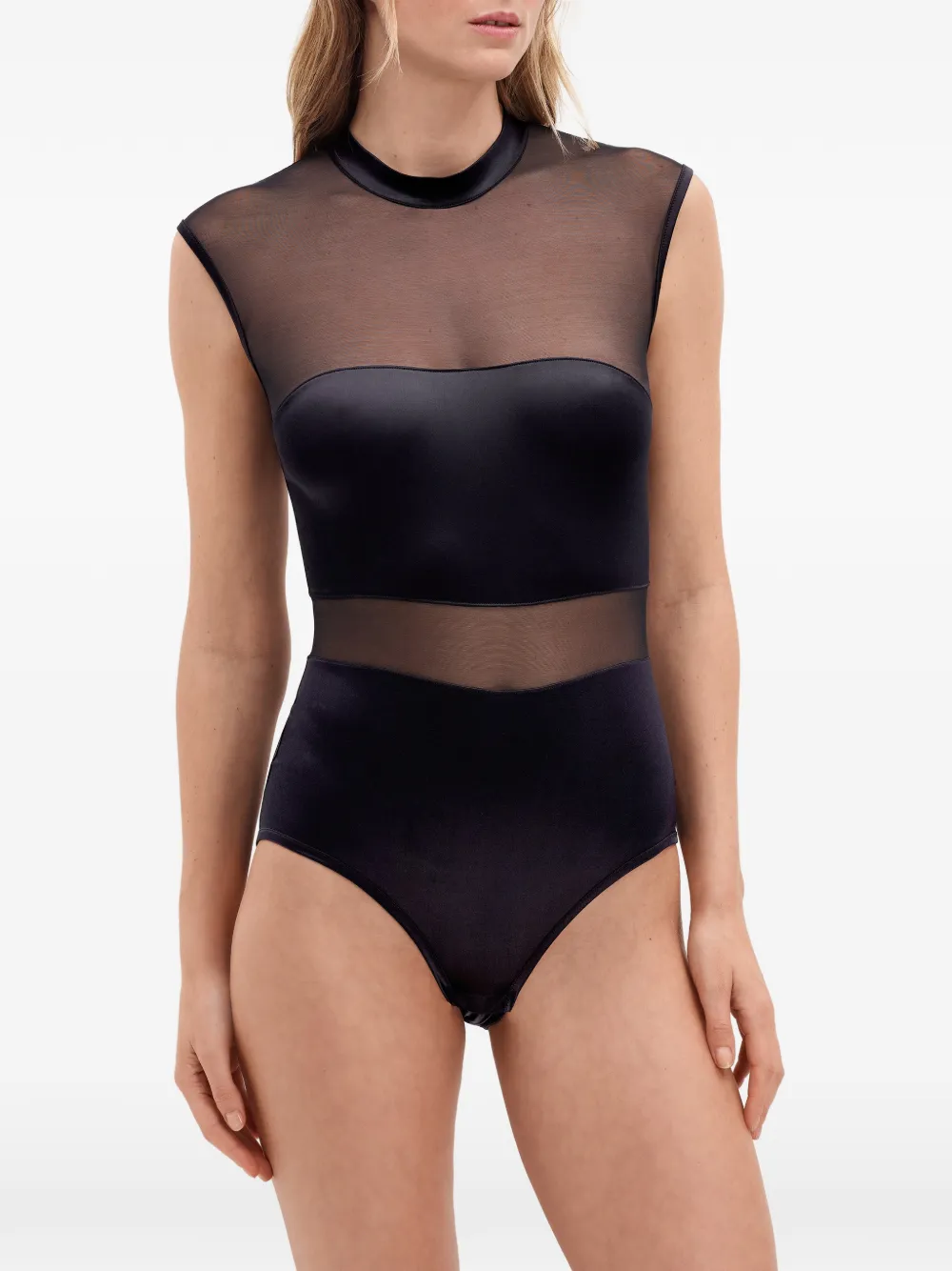 ERES Talentueuse body met mesh vlak Zwart