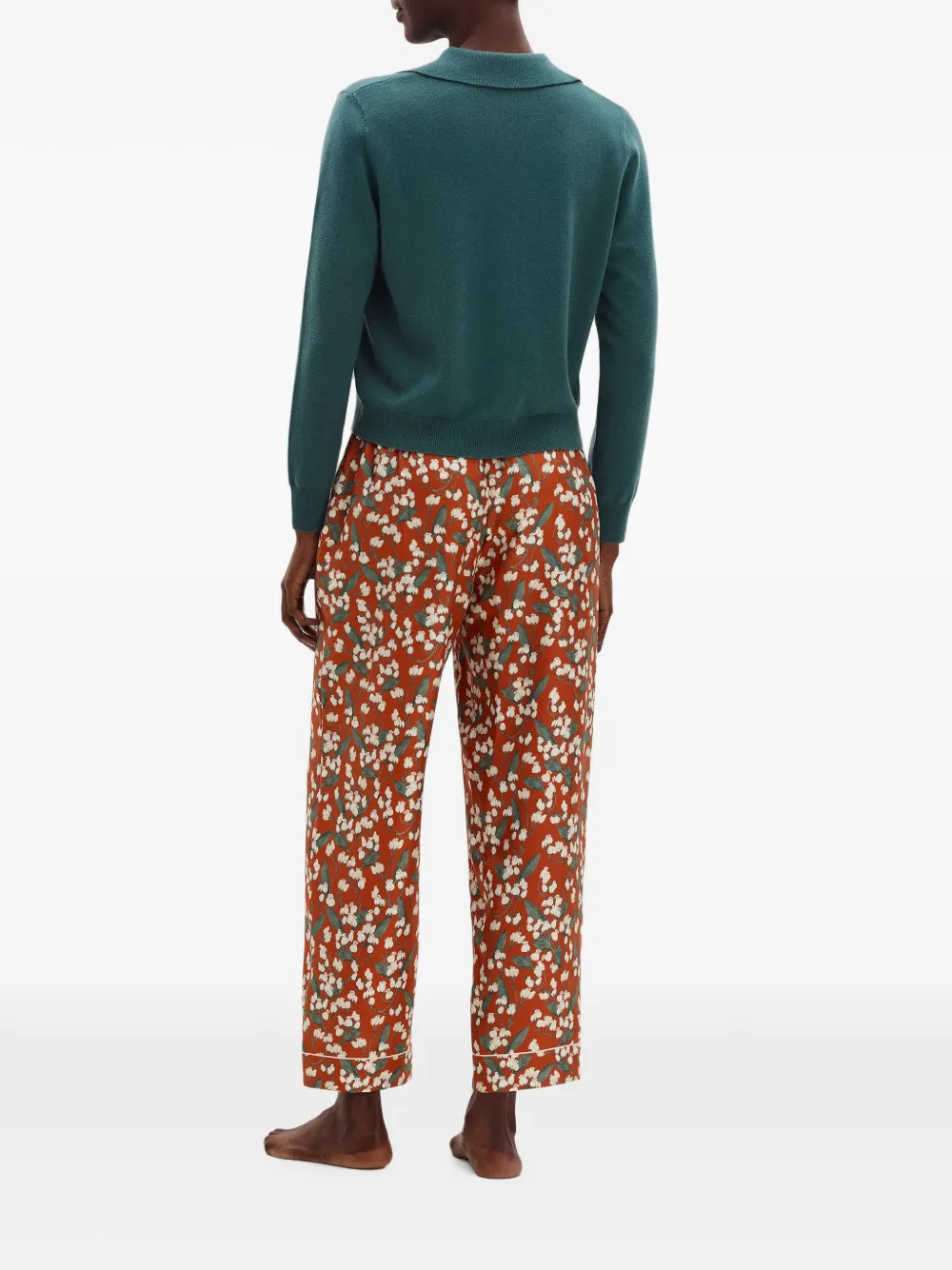 ERES Photocall Collared Cardigan in Green, view 4