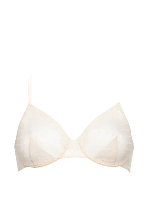 ERES Grès lace-trim polka-dot bra