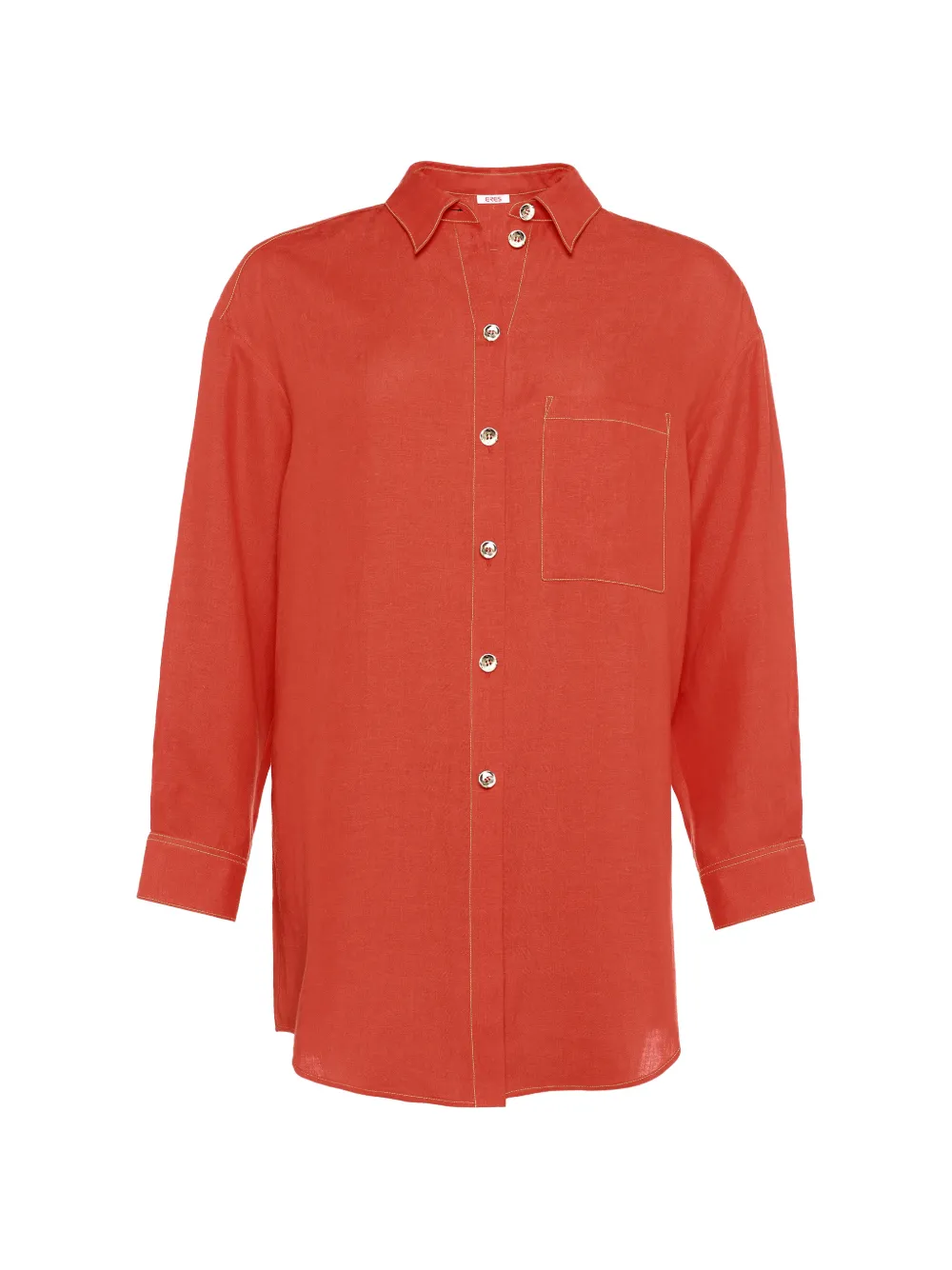 ERES chemise Flashing boutonnée à poche poitrine - Rouge ERES chemise Flashing boutonnée à poche poitrine - Rouge