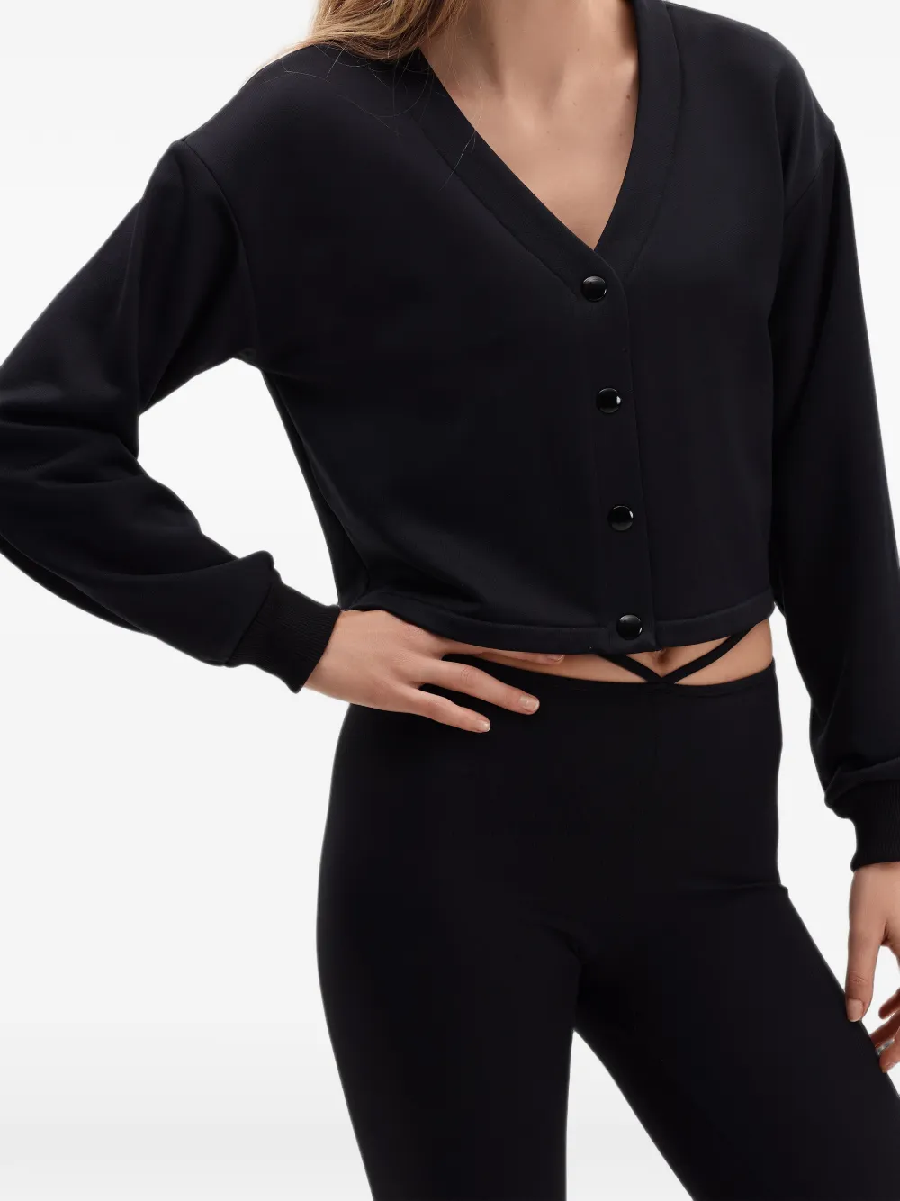 ERES Asher cropped vest Zwart